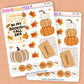 Autumn Booked Journaling Deco Stickers - JD254