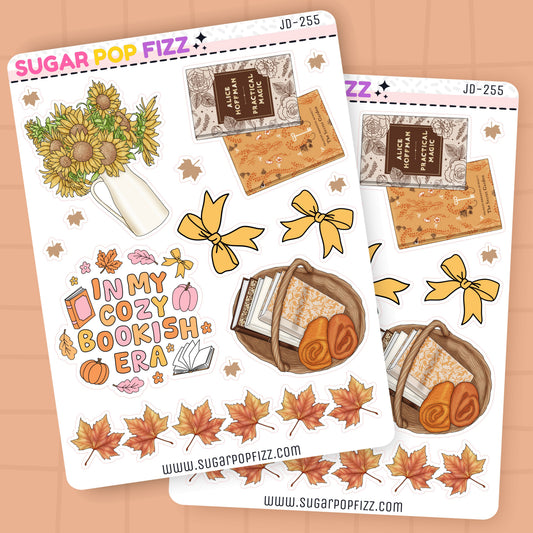 Autumn Booked Journaling Deco Stickers - JD255