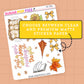 Autumn Booked Journaling Deco Stickers - JD256