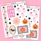 Pink Halloween Journaling Deco Stickers - JD257