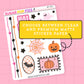 Pink Halloween Journaling Deco Stickers - JD257