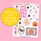 Pink Halloween Journaling Deco Stickers - JD257