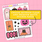 Pink Halloween Journaling Deco Stickers - JD258