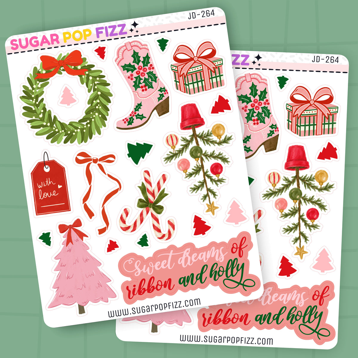 Xmas Tree Farm Journaling Deco Stickers - JD264