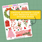Xmas Tree Farm Journaling Deco Stickers - JD264
