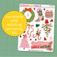 Xmas Tree Farm Journaling Deco Stickers - JD264