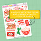 Christmas Sleepover Journaling Deco Stickers - JD265