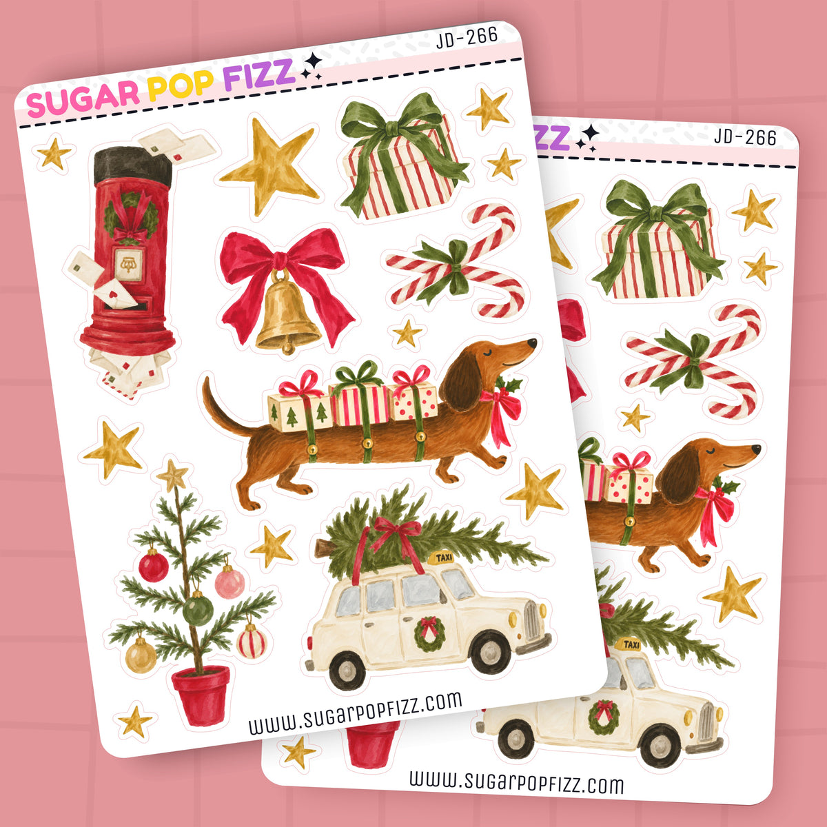 Christmas On the Way Journaling Deco Stickers - JD266