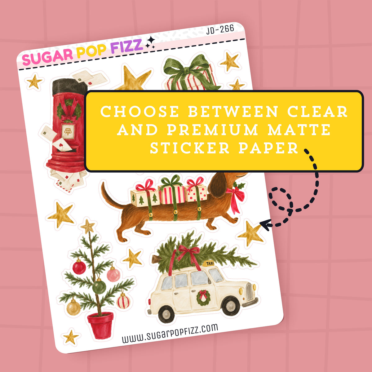 Christmas On the Way Journaling Deco Stickers - JD266