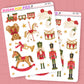 Christmas Toys Journaling Deco Stickers - JD267