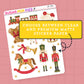 Christmas Toys Journaling Deco Stickers - JD267
