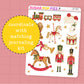 Christmas Toys Journaling Deco Stickers - JD267