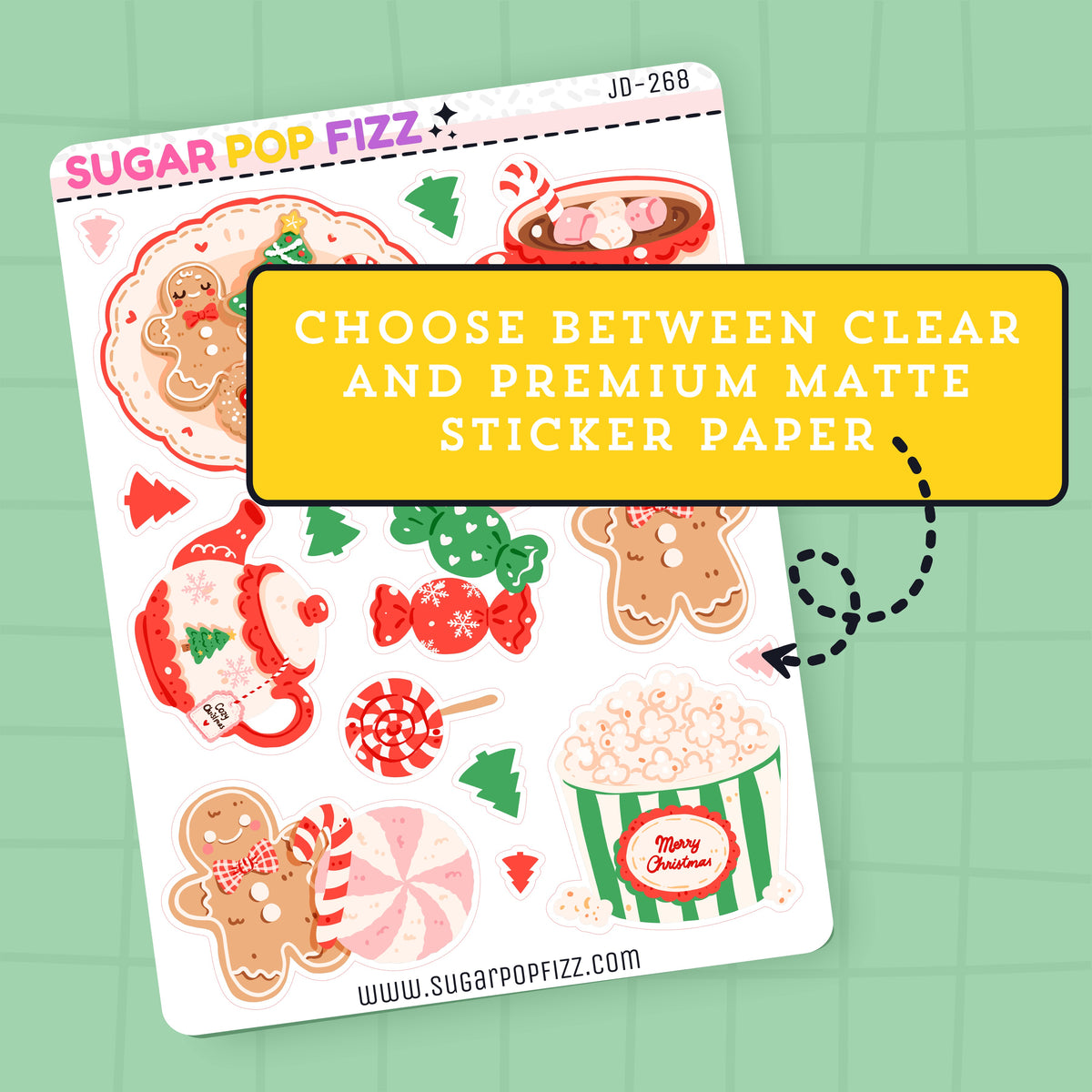 Christmas Treats Journaling Deco Stickers - JD268
