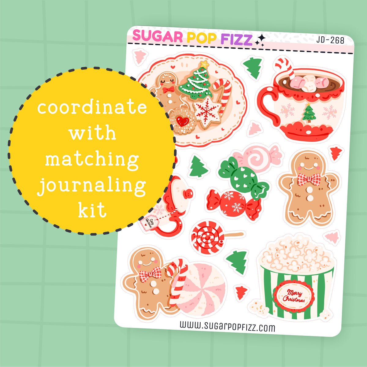 Christmas Treats Journaling Deco Stickers - JD268