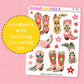Holiday Boots Journaling Deco Stickers - JD269