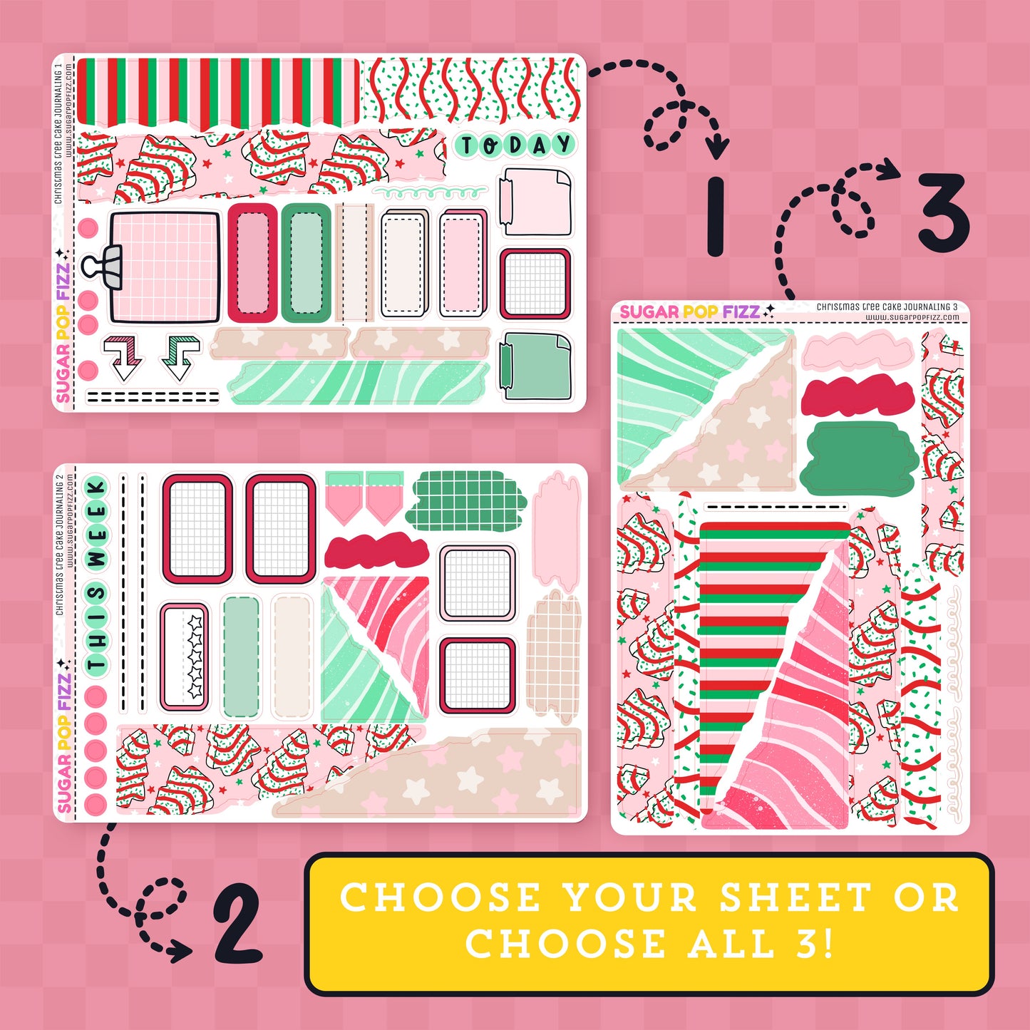 Christmas Tree Cake Journaling Kit