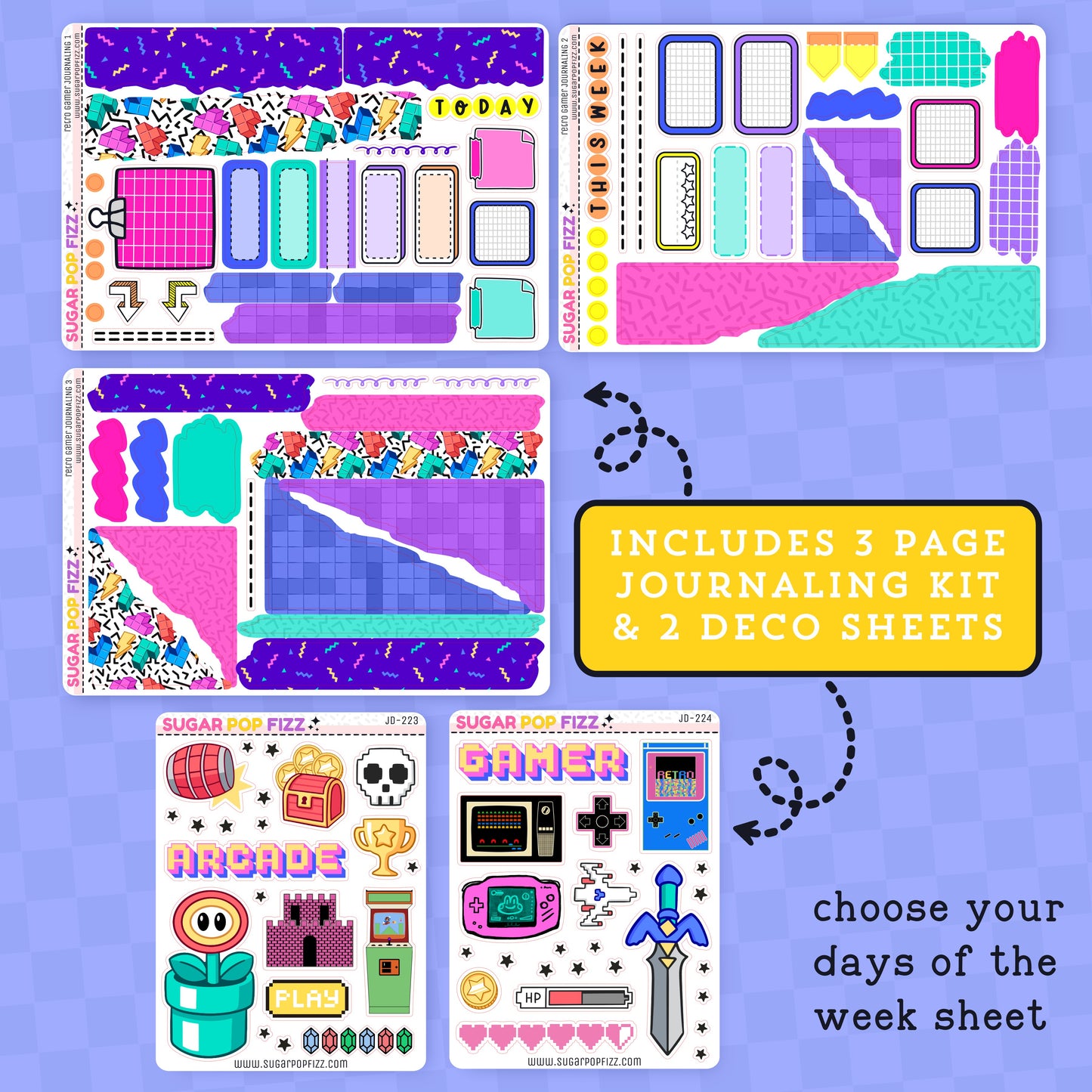 Retro Gamer Journaling BUNDLE