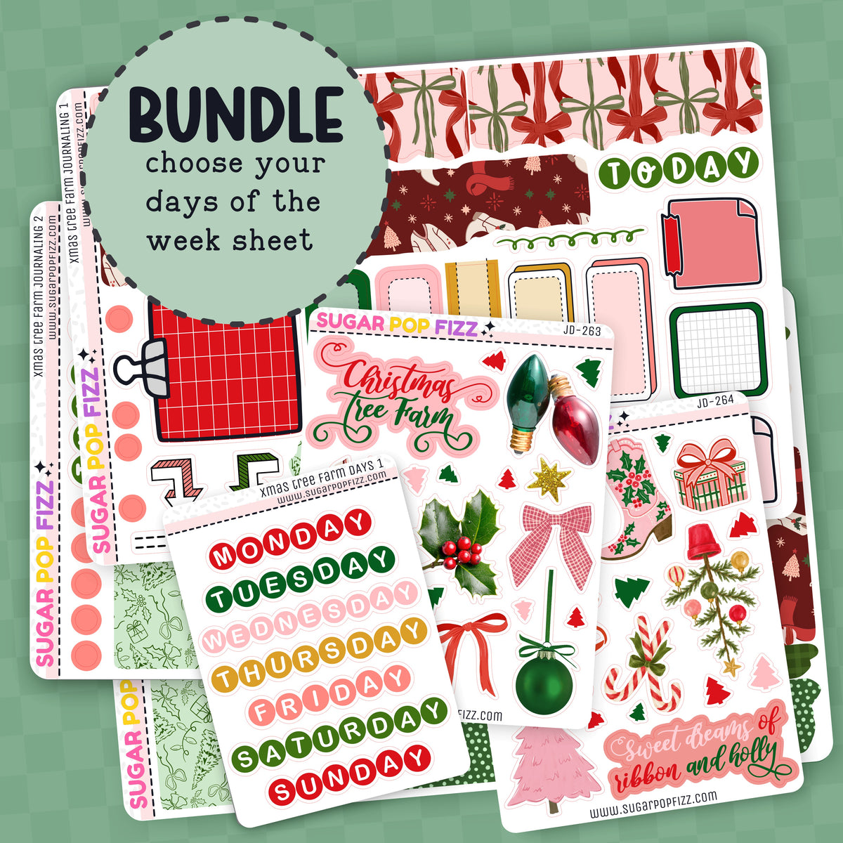 Xmas Tree Farm Journaling BUNDLE
