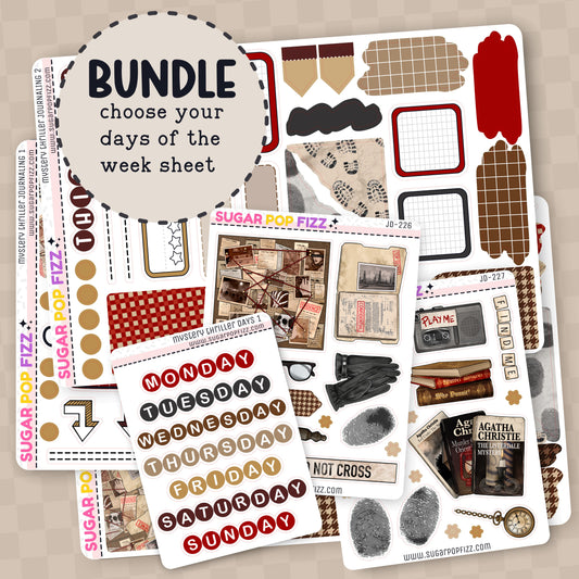 Mystery Thriller Journaling BUNDLE