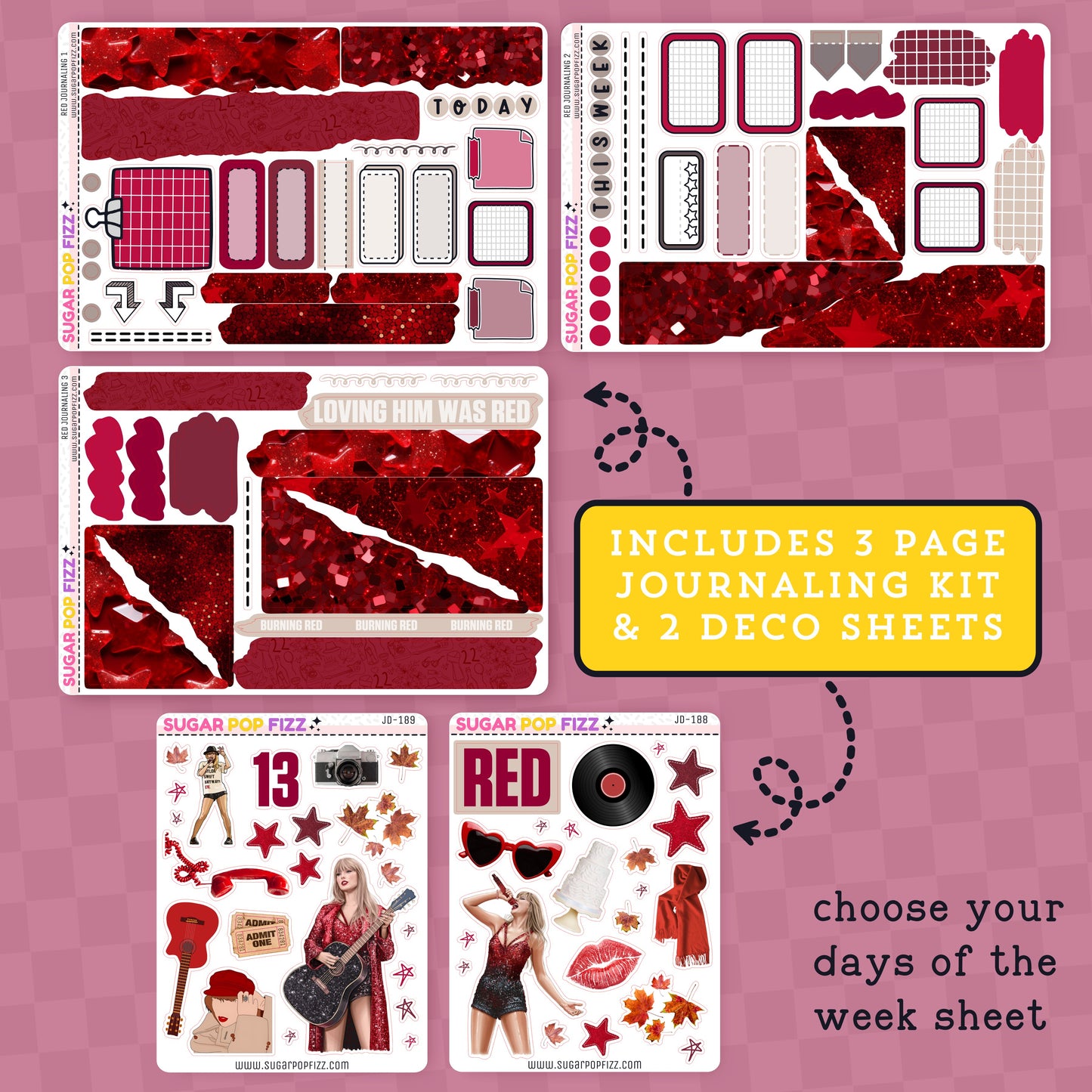 RED Journaling BUNDLE