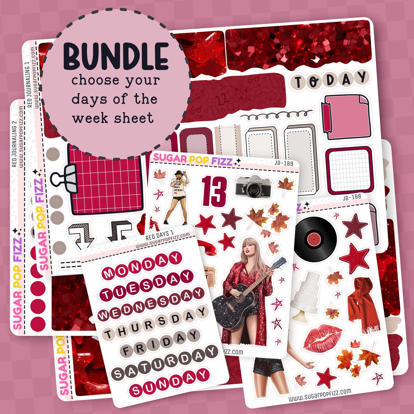 RED Journaling BUNDLE