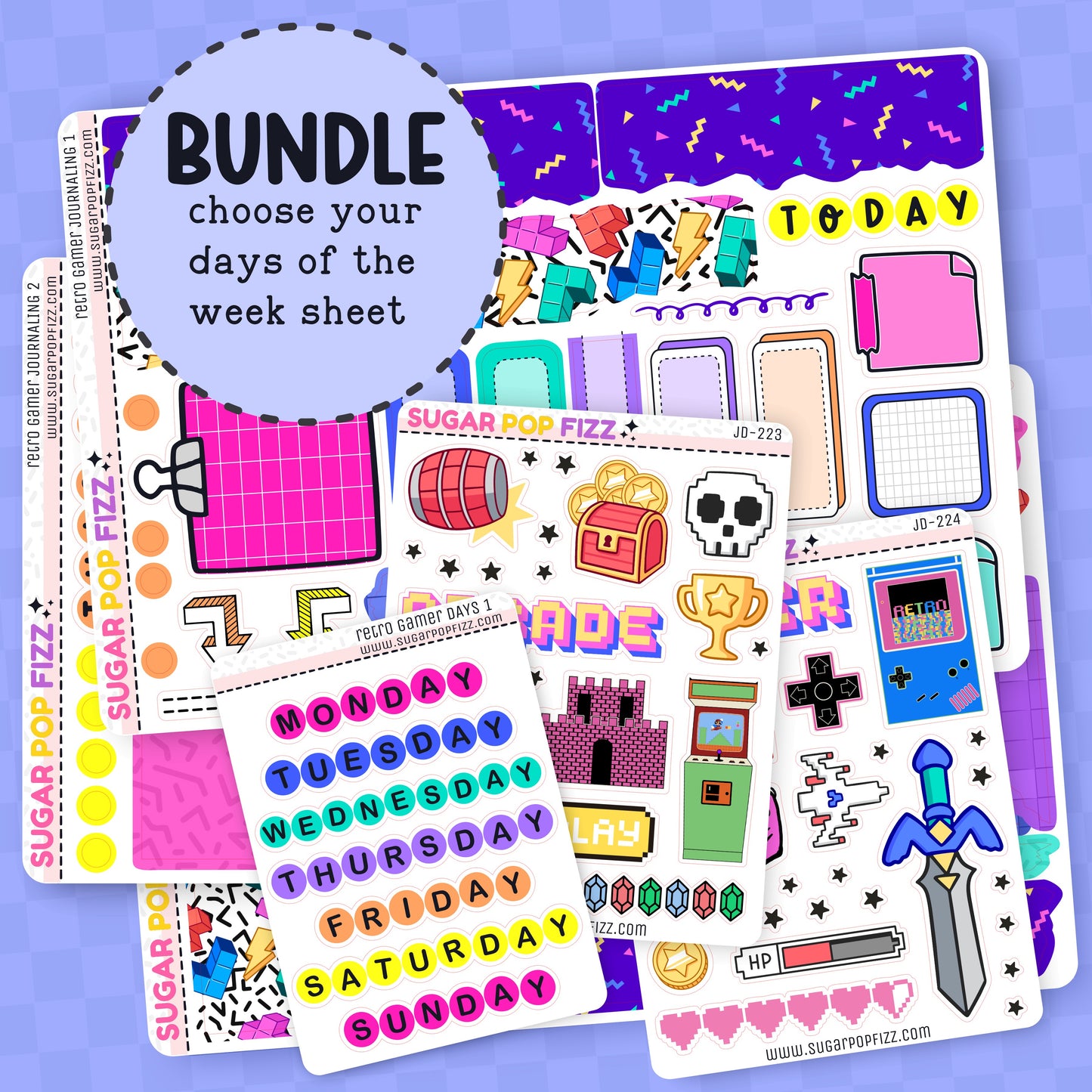 Retro Gamer Journaling BUNDLE