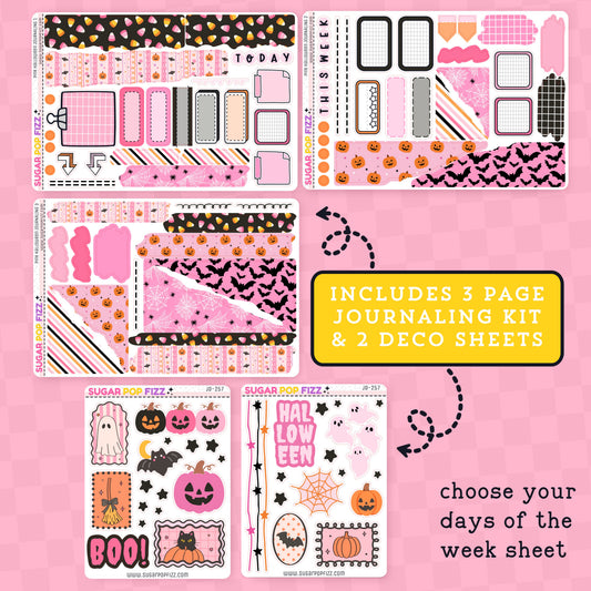 Pink Halloween Journaling BUNDLE