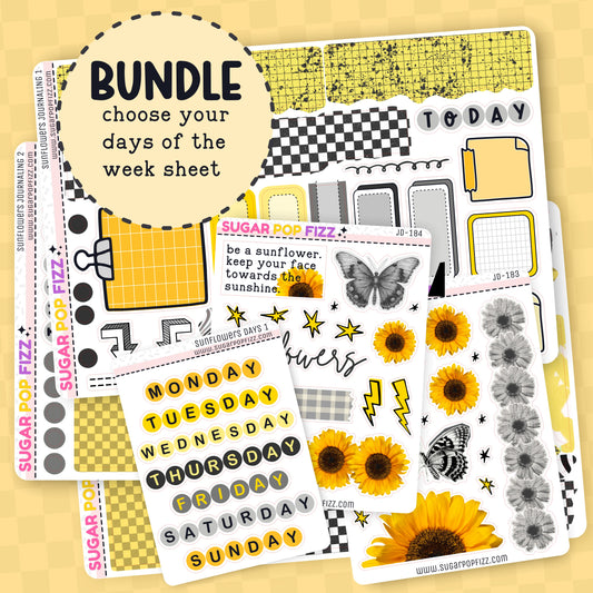 Sunflowers Journaling BUNDLE