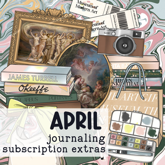 April Journaling Subscription Extras