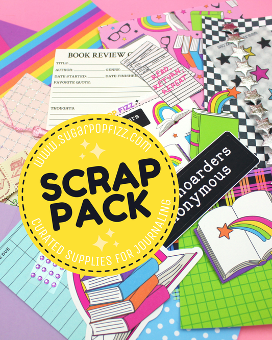 Rainbow Bookish Scrap Pack (3 sizes)