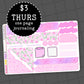 Pink Floral - $3 Thursday