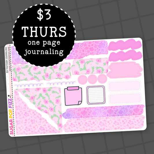 Pink Floral - $3 Thursday