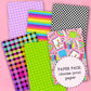 Bookish Rainbow Paper Pack - choose your paper - PPK101