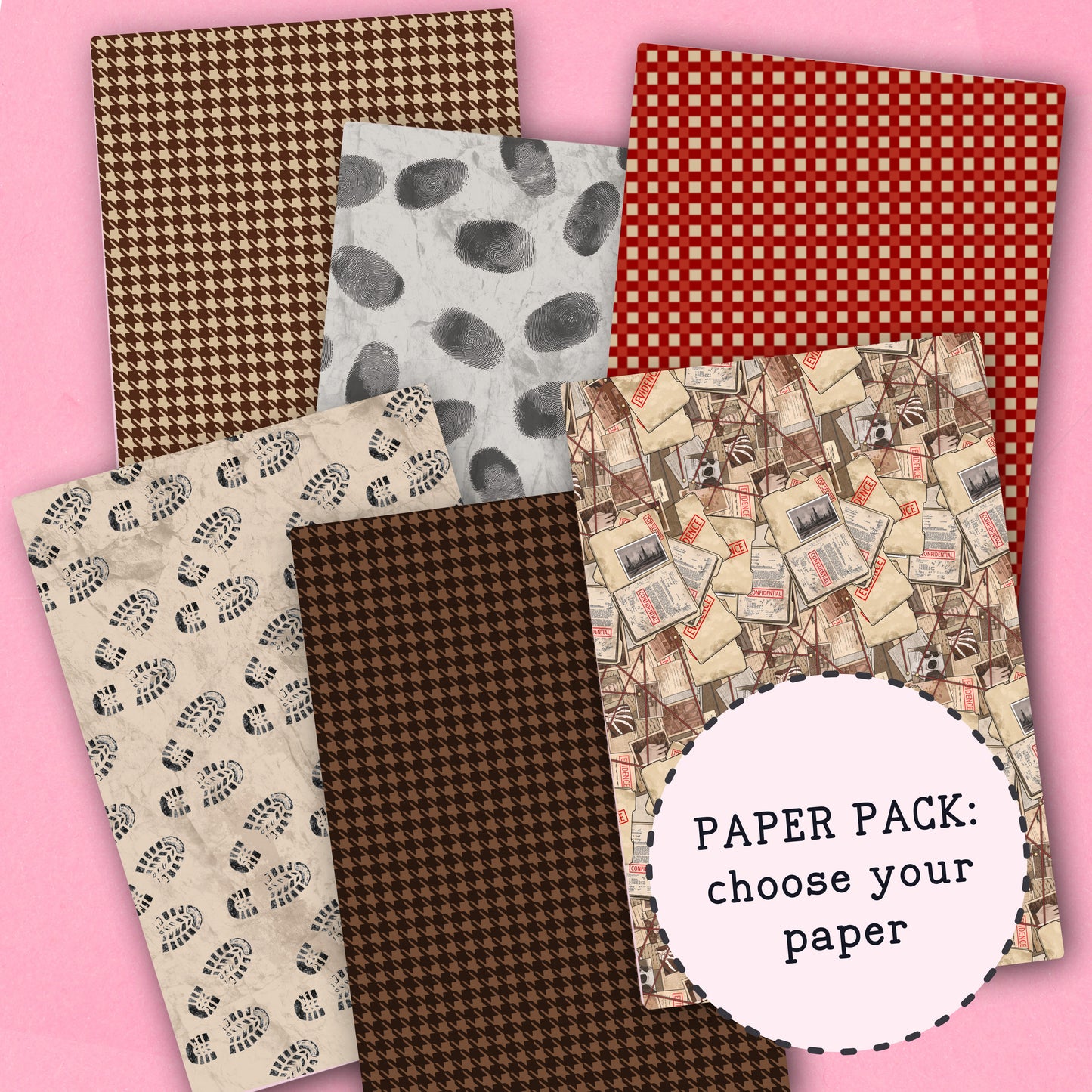 Mystery Thriller Paper Pack - choose your paper - PPK103