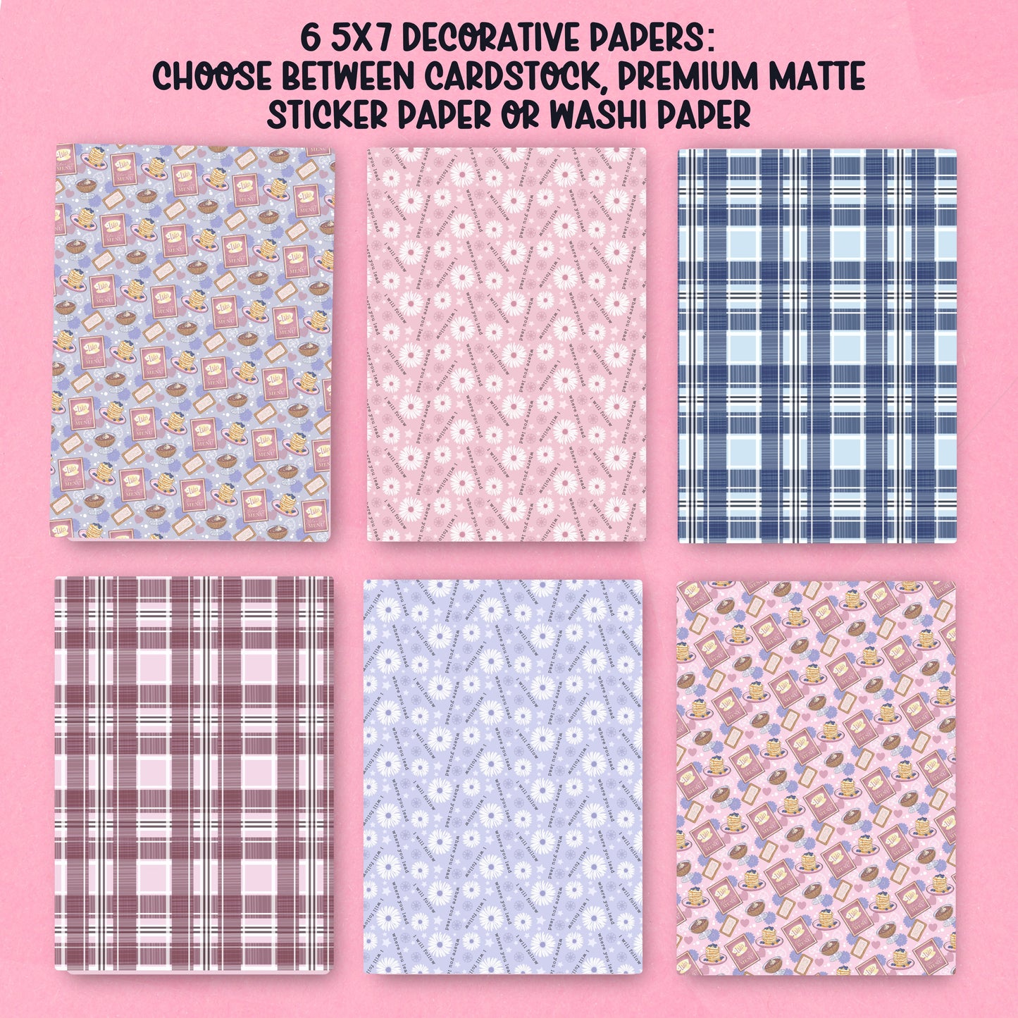 Gilmore Paper Pack - choose your paper - PPK101