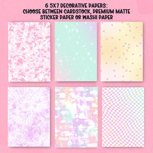 Sweet Paper Pack - choose your paper - PPK107