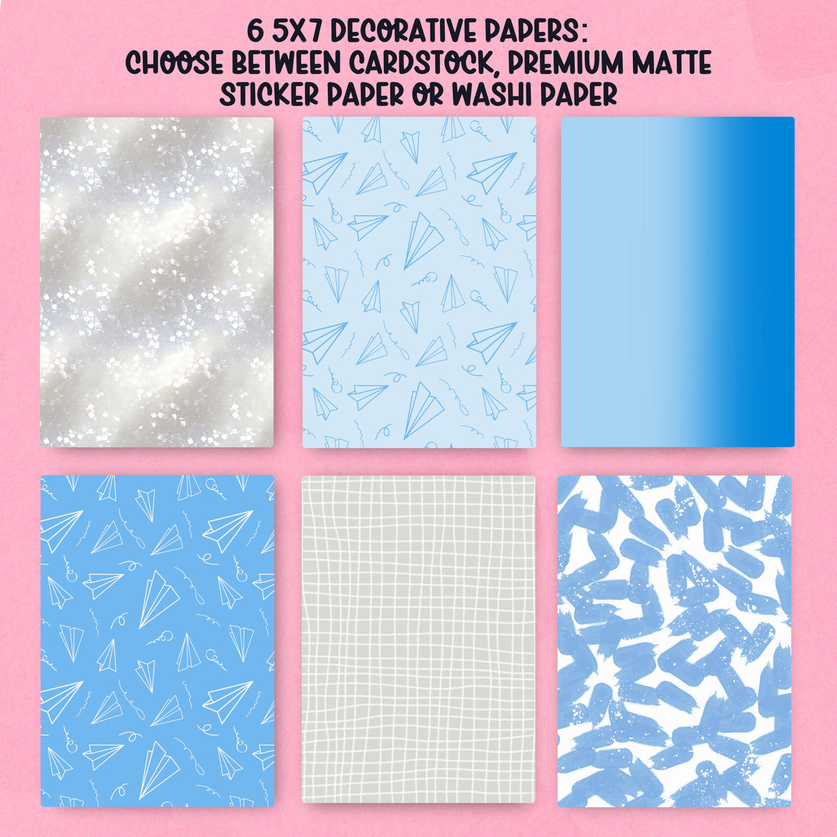 1989 Paper Pack - choose your paper - PPK117