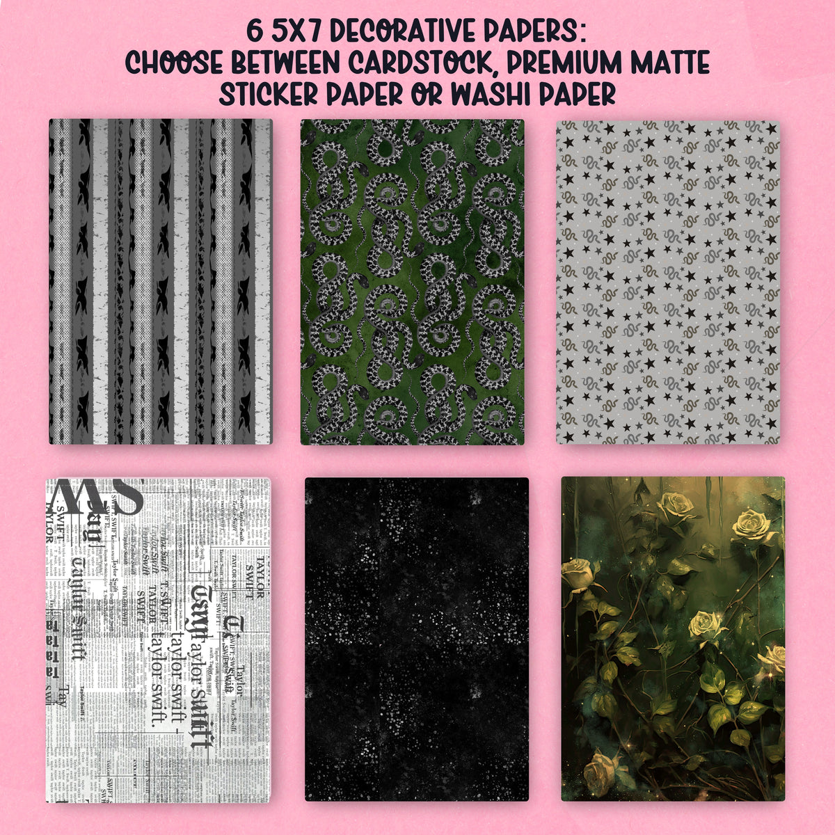 Reputation Paper Pack - choose your paper - PPK118