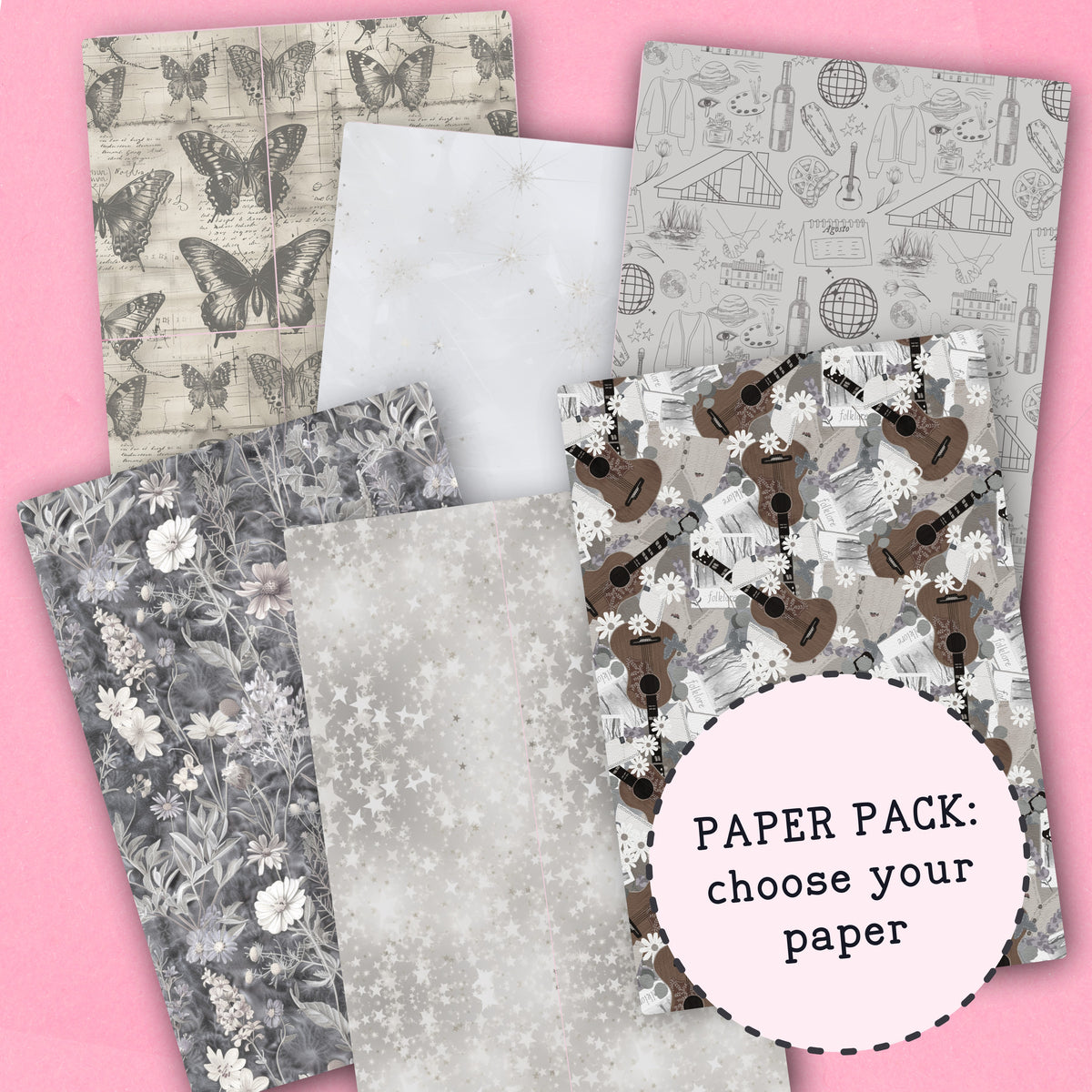 Folklore Paper Pack - choose your paper - PPK120