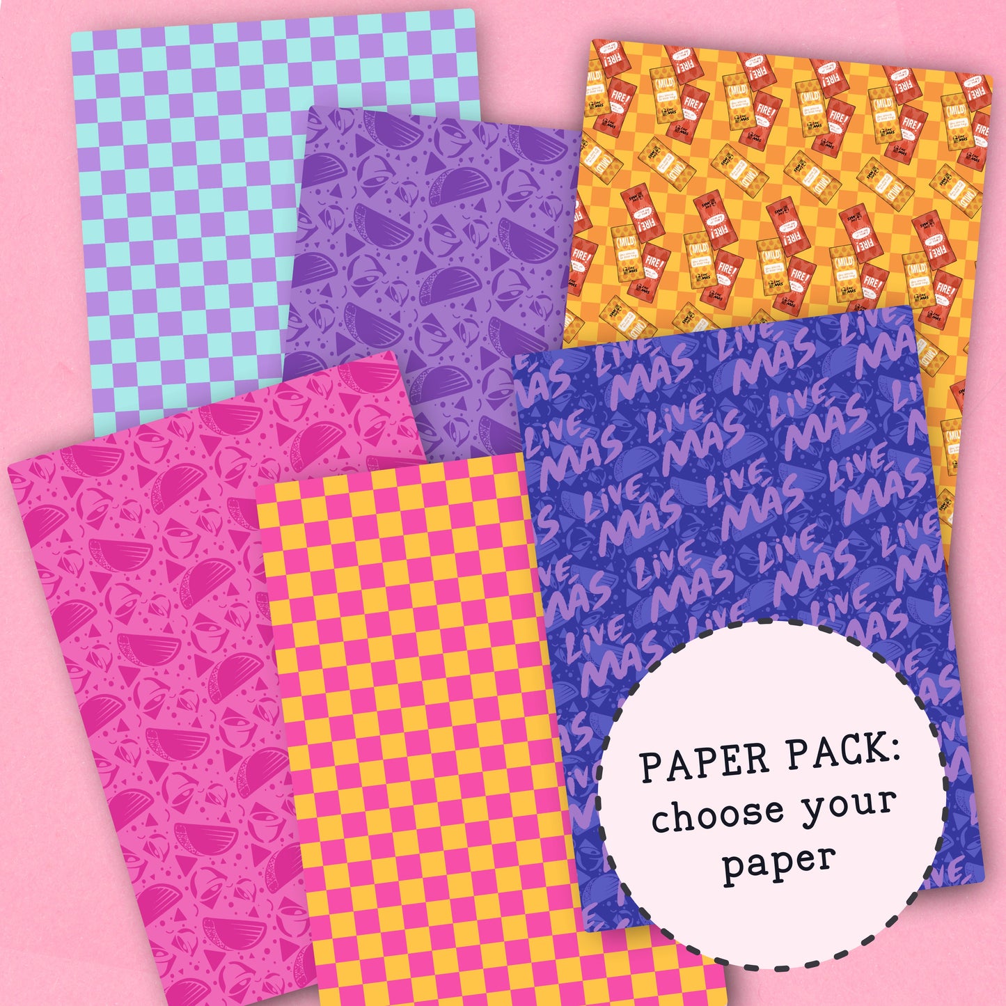 Live Mas Paper Pack - choose your paper - PPK129