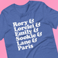 Stars Hollow Girls T-shirt (multiple color options)
