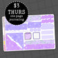 Purple Butterfly - $3 Thursday