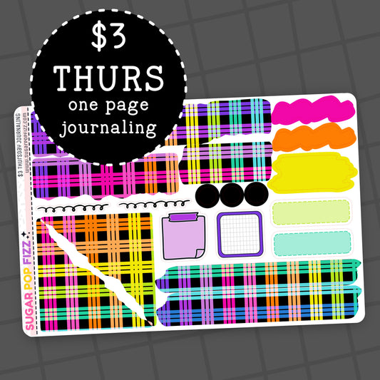 Rainbow Grid - $3 Thursday - Journaling