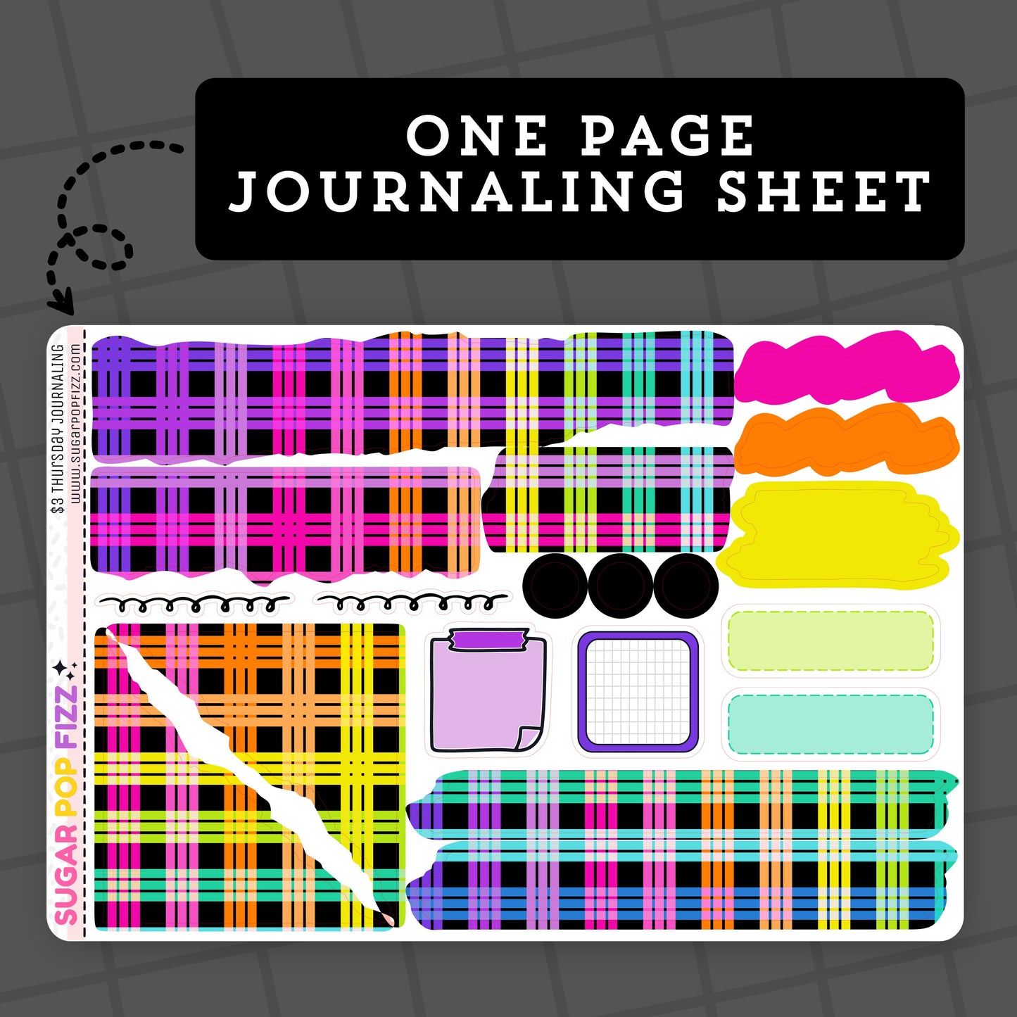 Rainbow Grid - $3 Thursday - Journaling