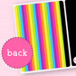 Rainbow Stripe - Sticker Storage Album - 6x8 or 4x6