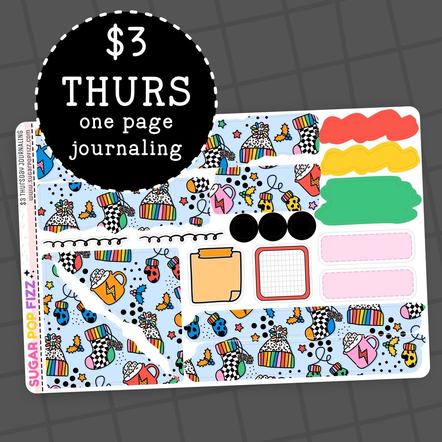 Rainbow Winter - $3 Thursday - Journaling