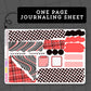 Red Check - $3 Thursday - Journaling