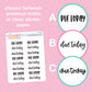 Due Today Script Stickers - S156