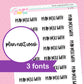 Plan Next Week Script Stickers - S170