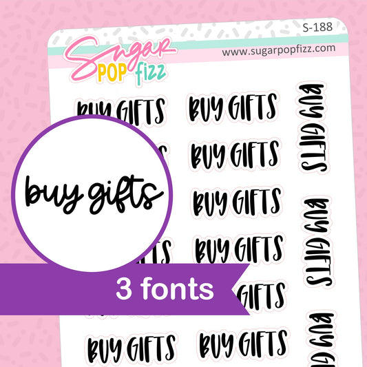 Buy Gifts Script Stickers - S188